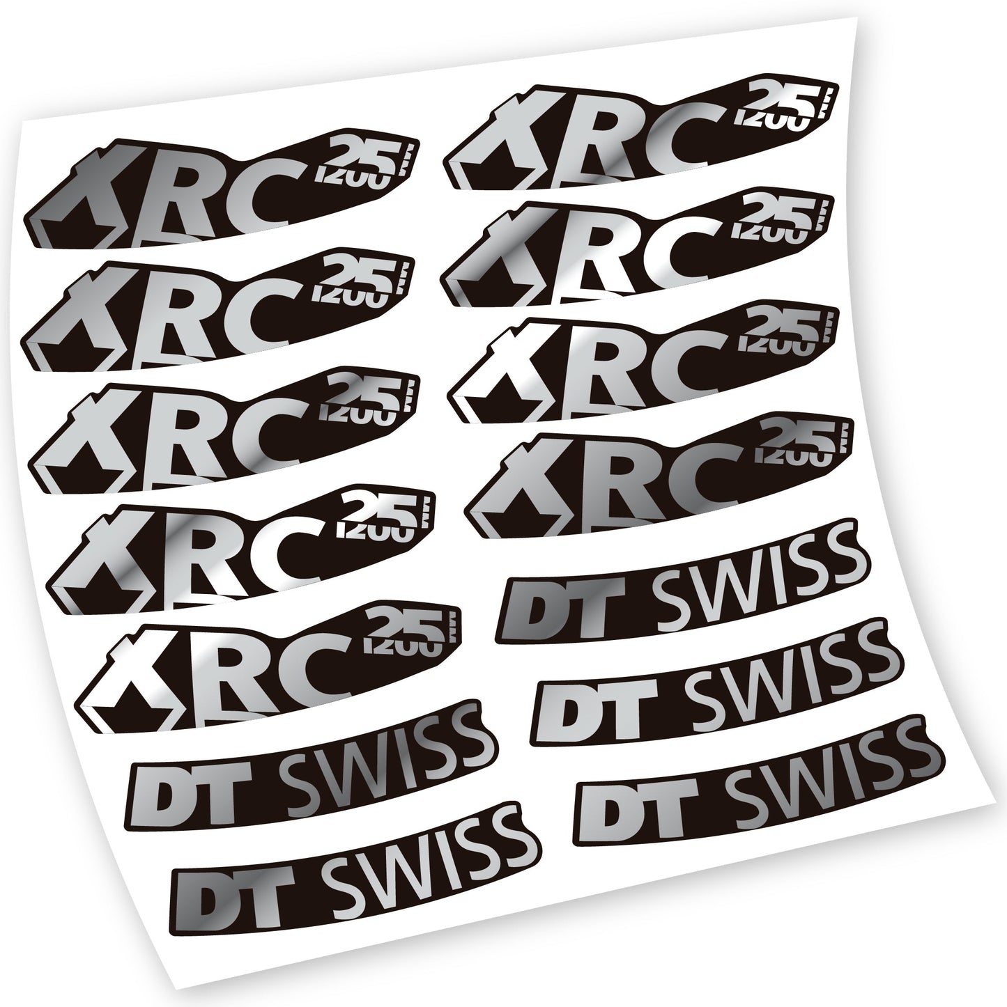 Stickers DT Swiss XRC 25 1200 compatibles Autocollants roues
