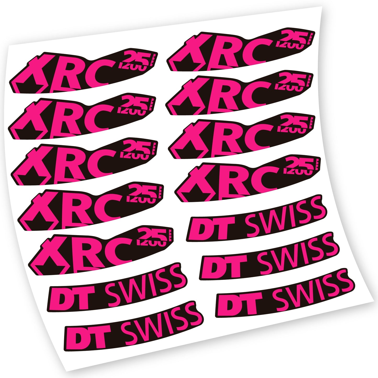 Stickers DT Swiss XRC 25 1200 compatibles Autocollants roues