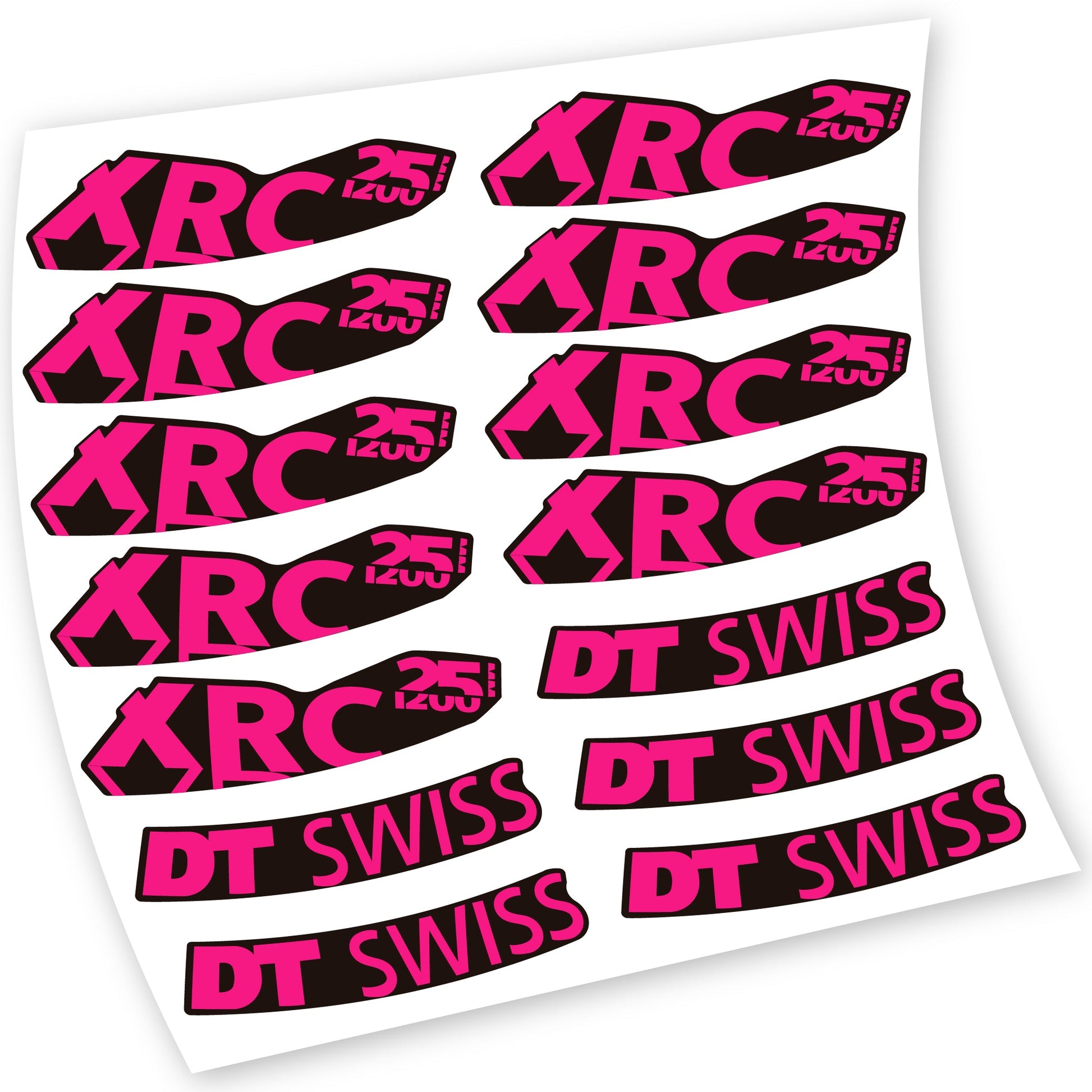Stickers DT Swiss XRC 25 1200 compatibles Autocollants roues