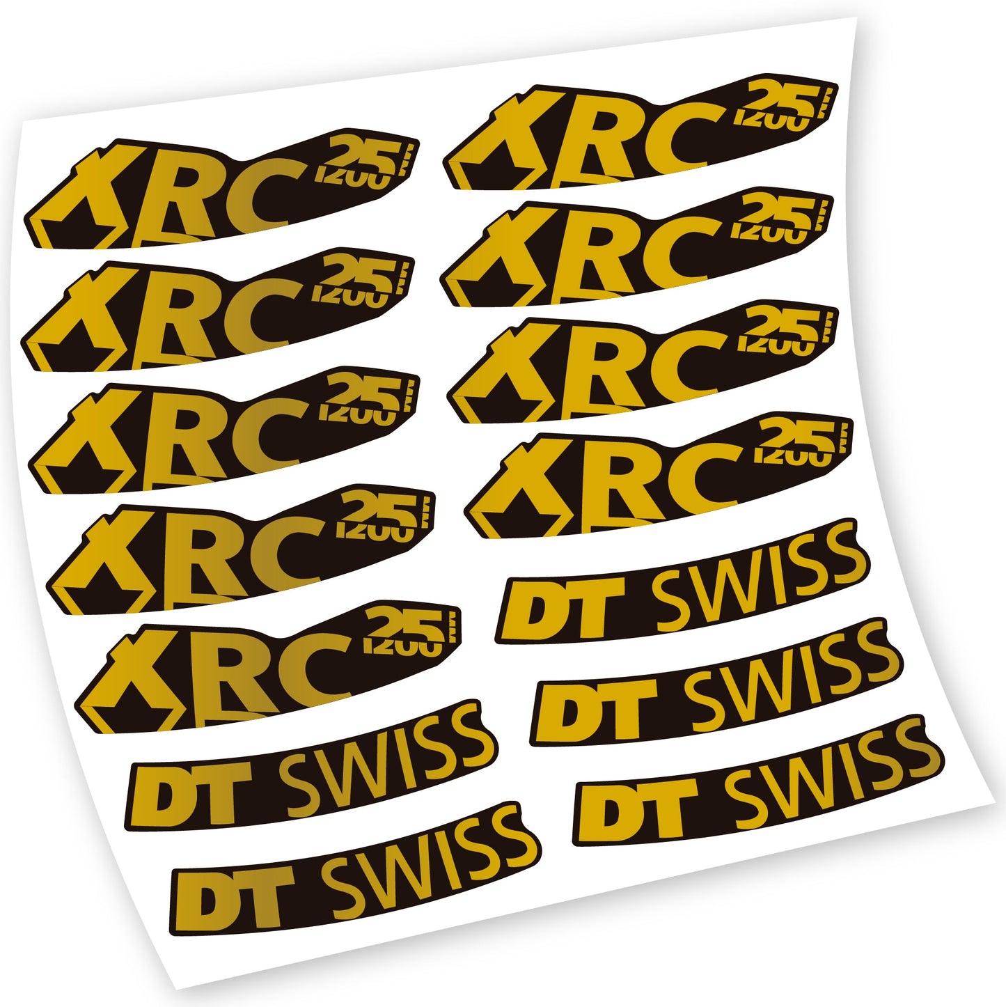 Stickers DT Swiss XRC 25 1200 compatibles Autocollants roues