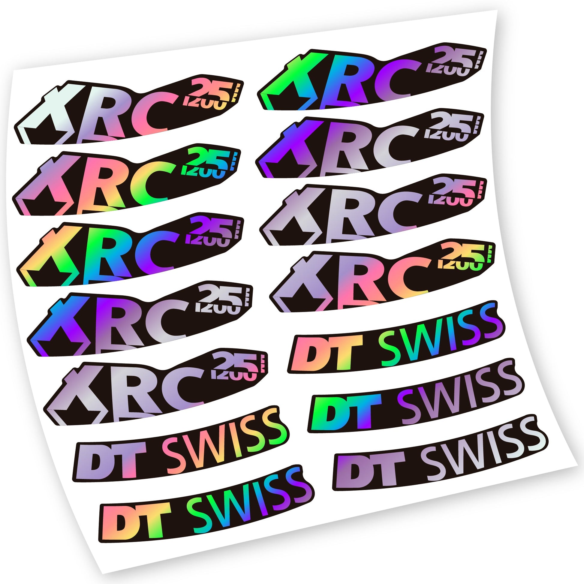 Stickers DT Swiss XRC 25 1200 compatibles Autocollants roues
