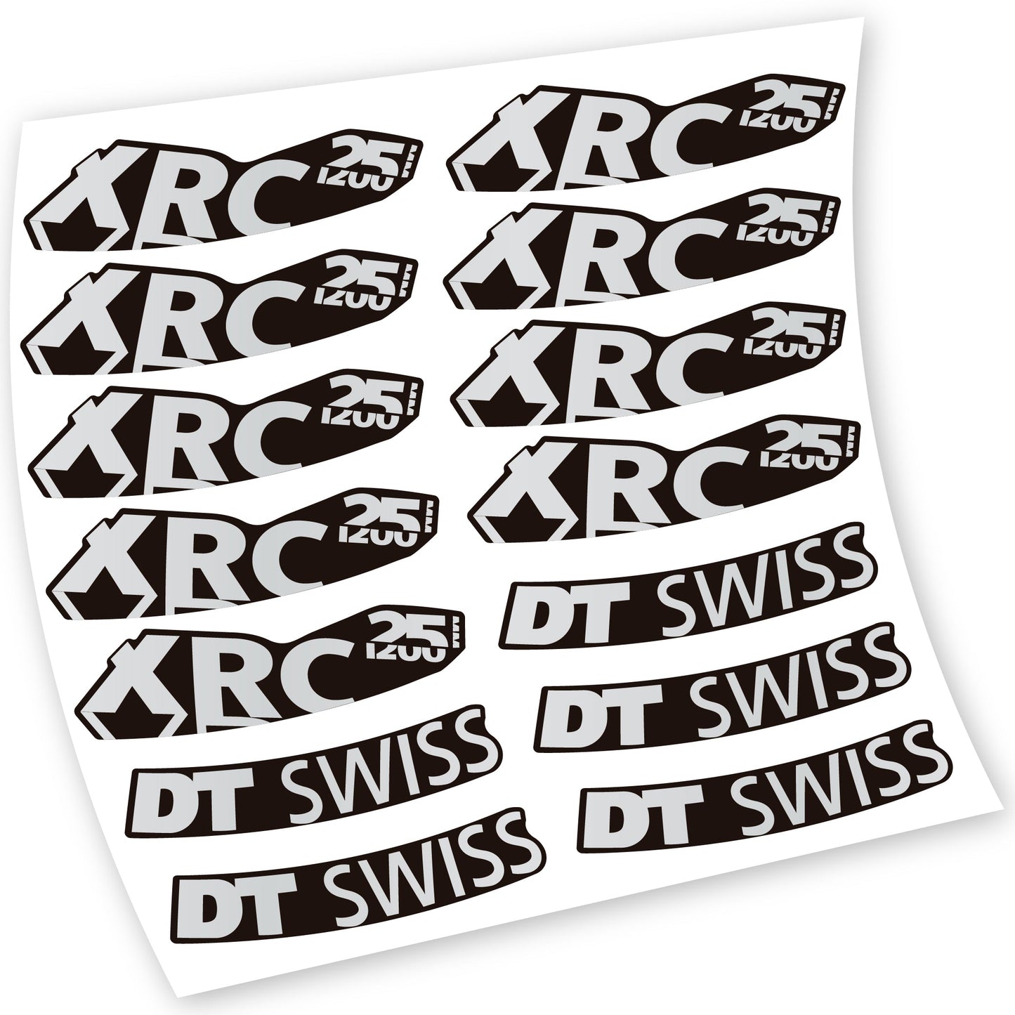 Stickers DT Swiss XRC 25 1200 compatibles Autocollants roues