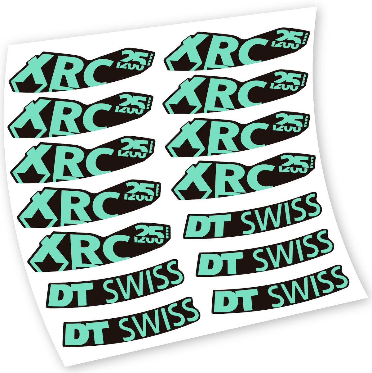 Stickers DT Swiss XRC 25 1200 compatibles Autocollants roues