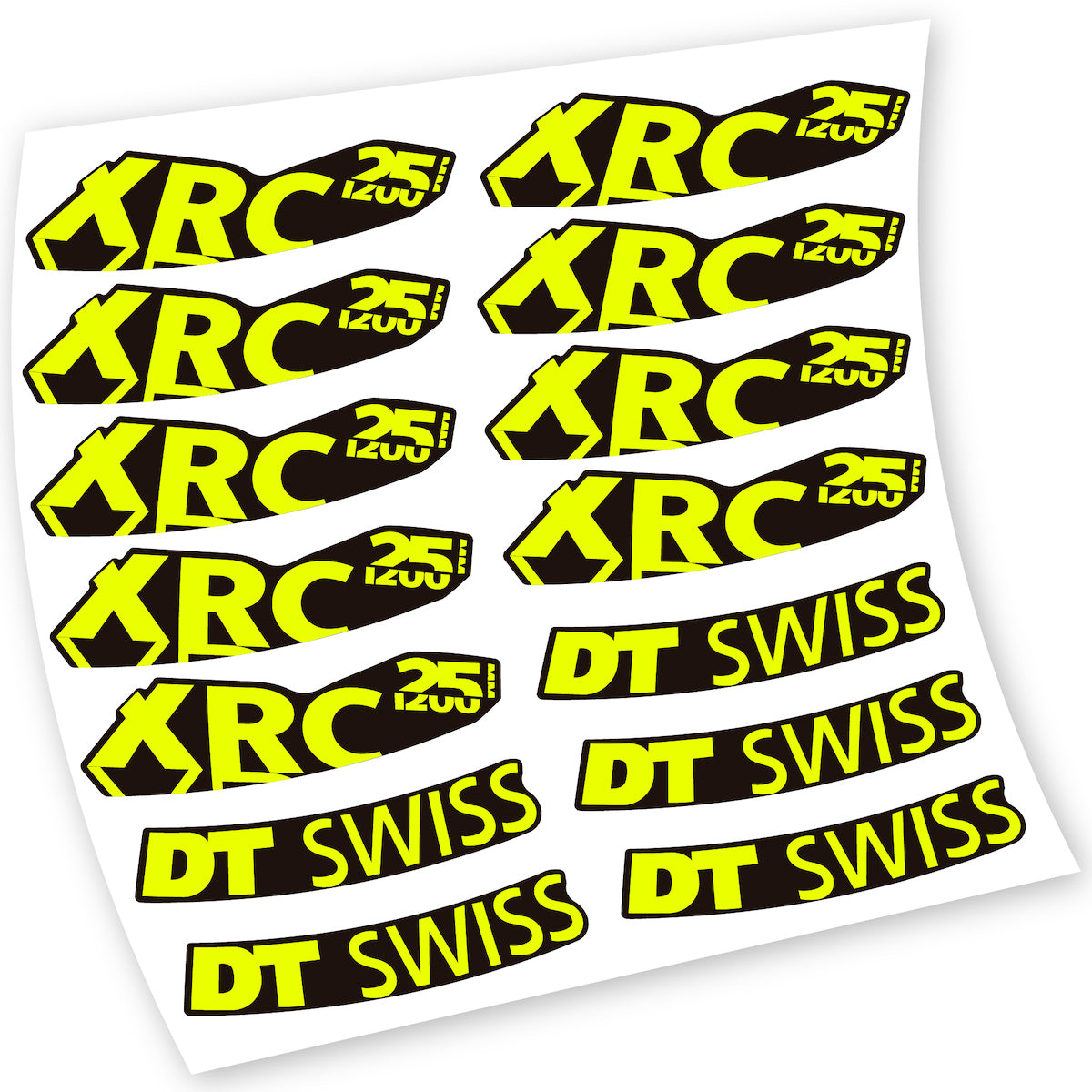 Stickers DT Swiss XRC 25 1200 compatibles Autocollants roues