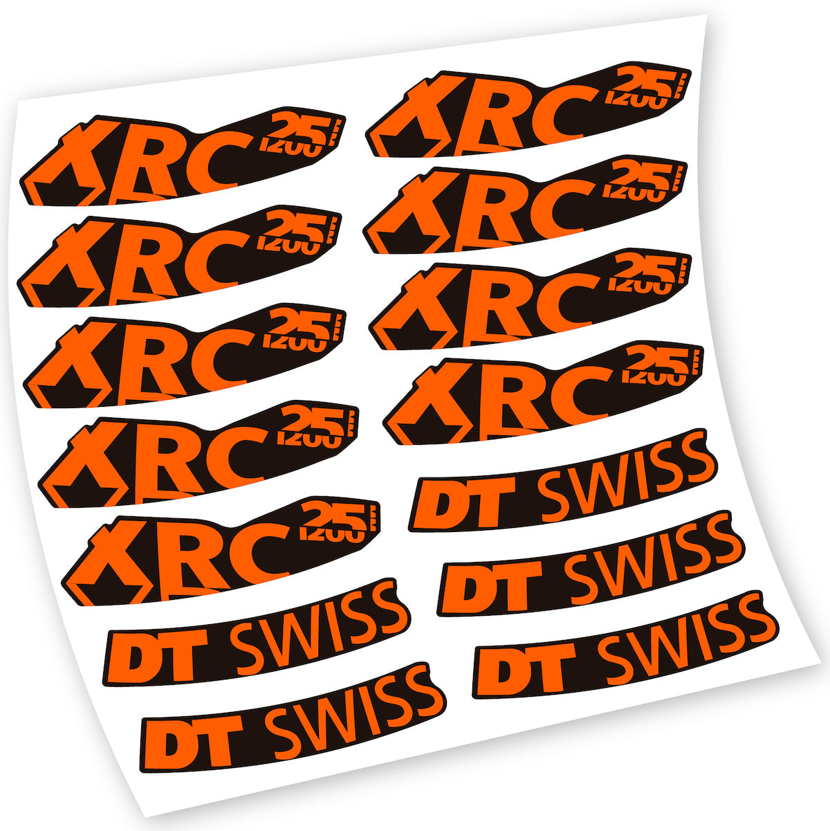 Stickers DT Swiss XRC 25 1200 compatibles Autocollants roues