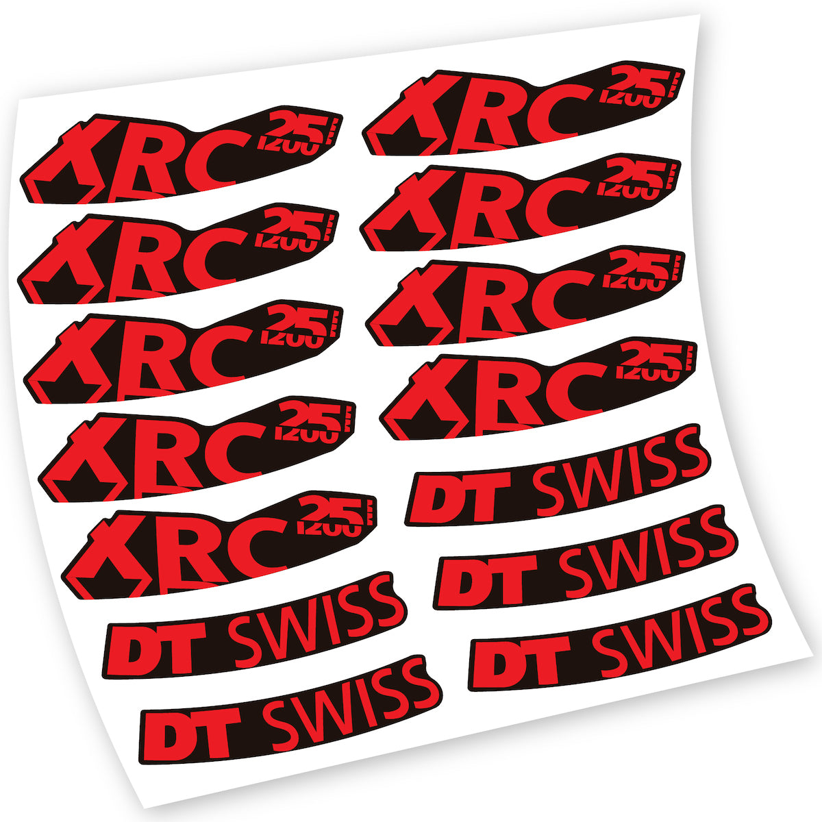 Stickers DT Swiss XRC 25 1200 compatibles Autocollants roues