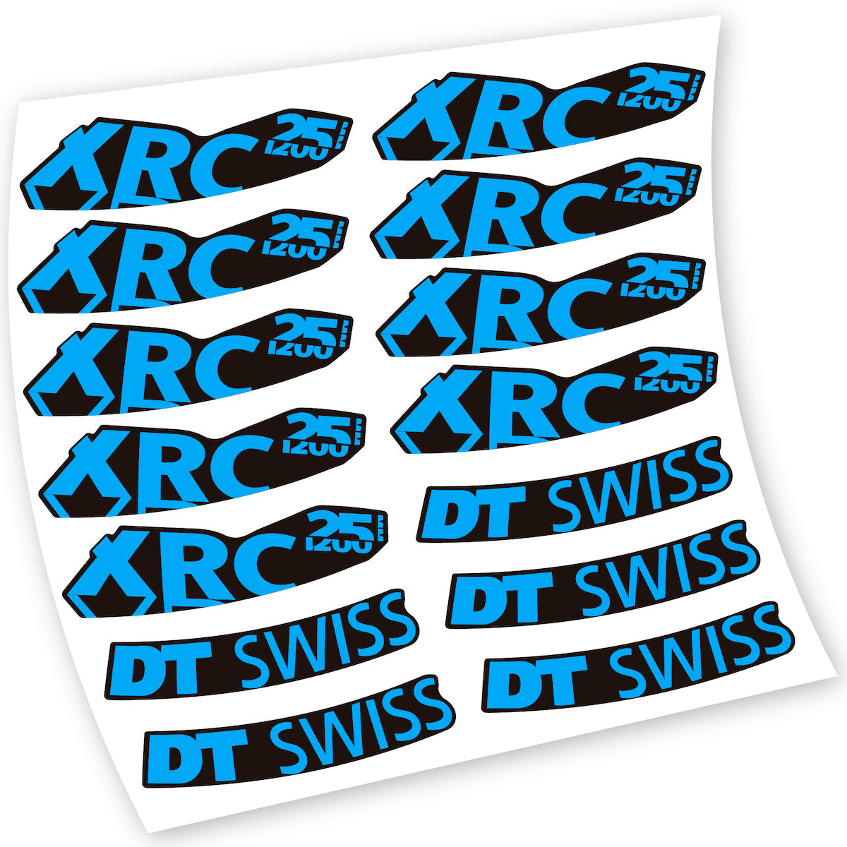 Stickers DT Swiss XRC 25 1200 compatibles Autocollants roues