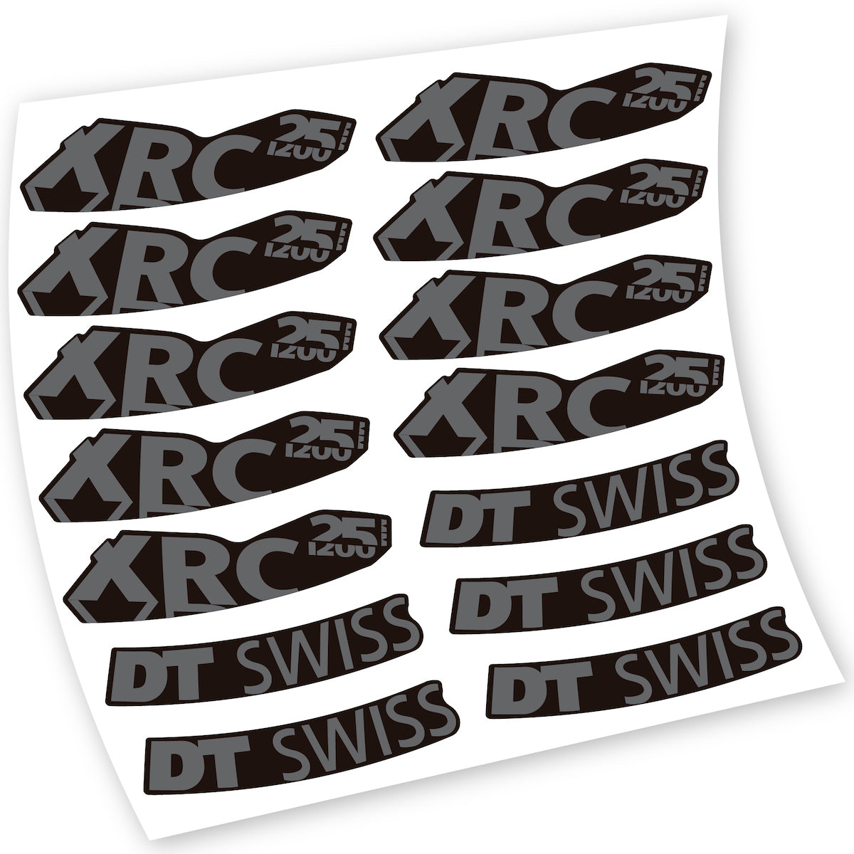 Stickers DT Swiss XRC 25 1200 compatibles Autocollants roues