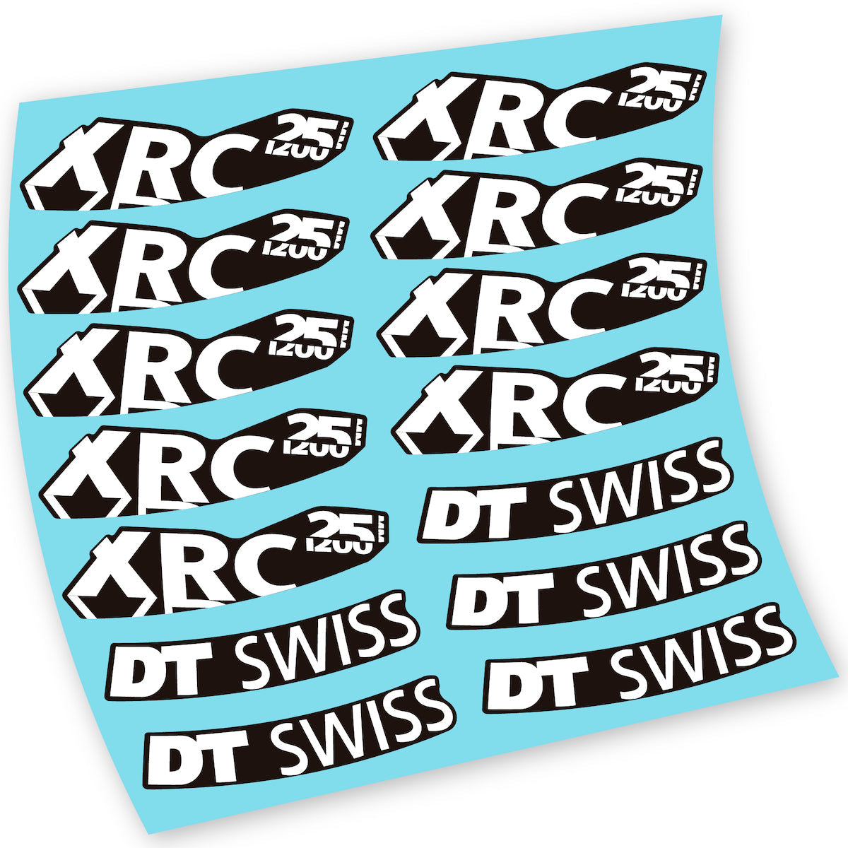 Stickers DT Swiss XRC 25 1200 compatibles Autocollants roues