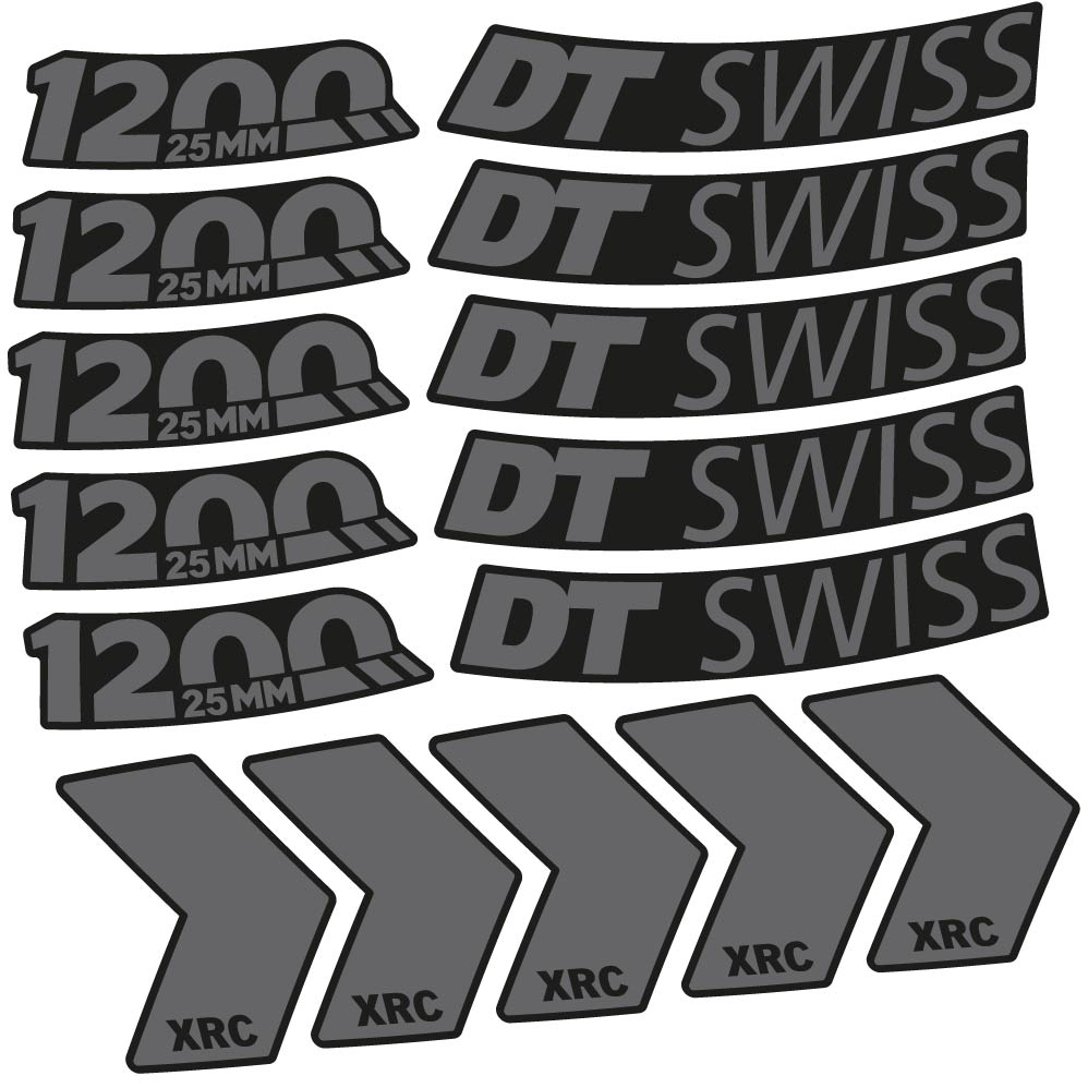 Stickers DT Swiss XRC 1200 25mm compatibles Autocollants roues VTT 29"
