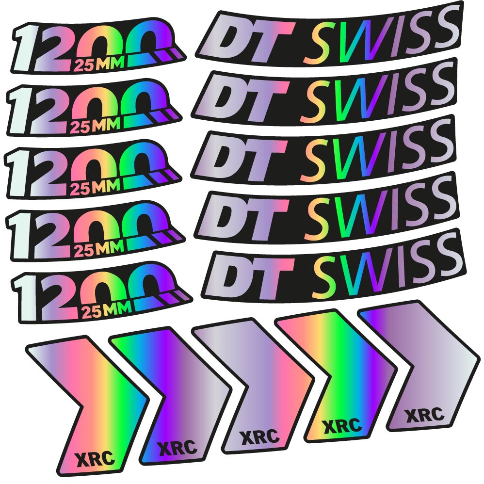 Stickers DT Swiss XRC 1200 25mm compatibles Autocollants roues VTT 29"