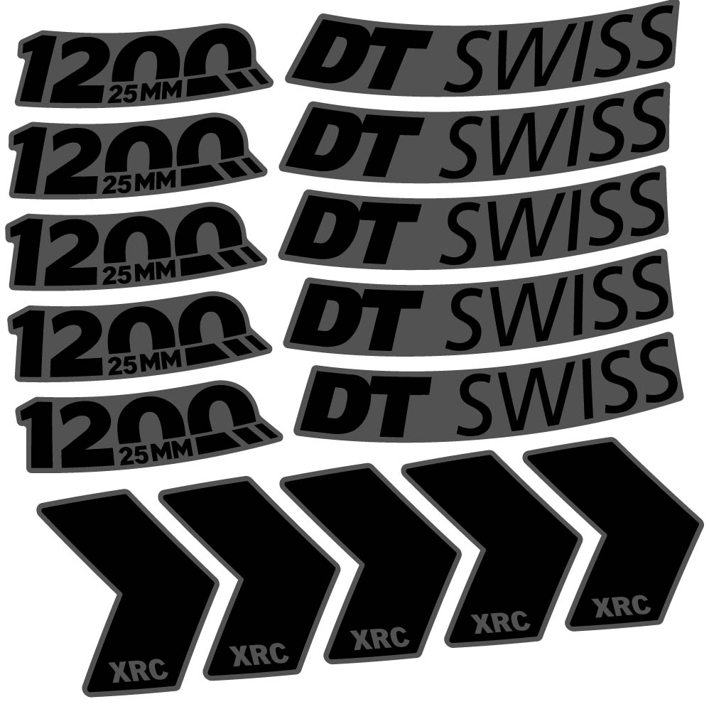 Stickers DT Swiss XRC 1200 25mm compatibles Autocollants roues VTT 29"
