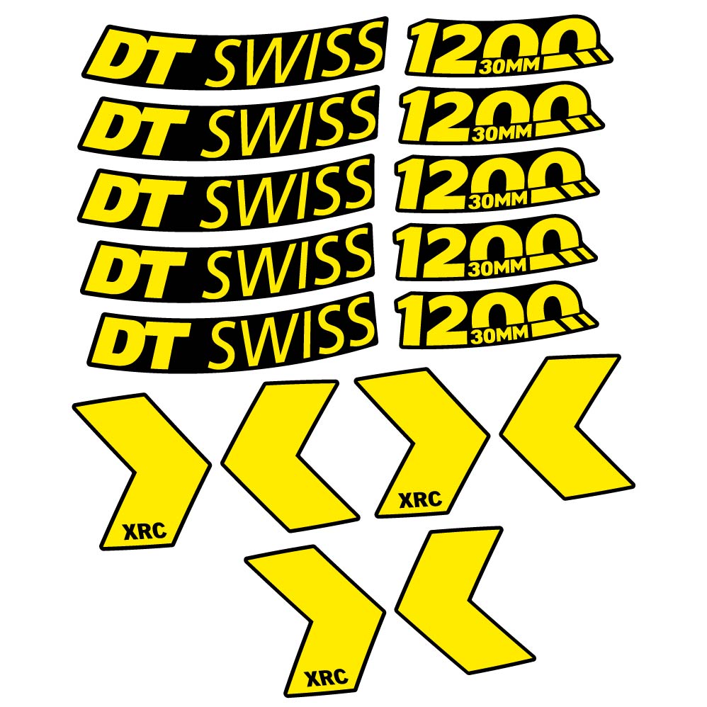 Stickers DT Swiss XRC 1200 30mm compatibles Autocollants roues VTT 29"