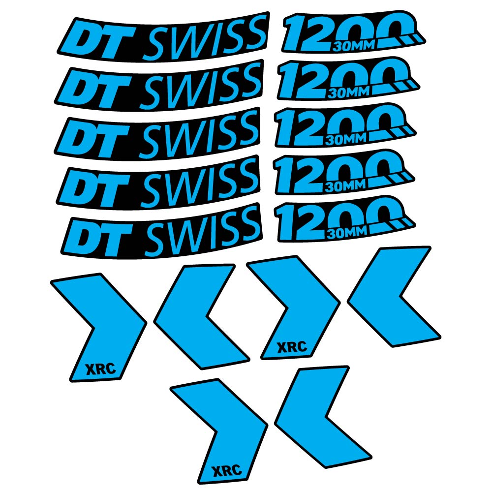 Stickers DT Swiss XRC 1200 30mm compatibles Autocollants roues VTT 29"
