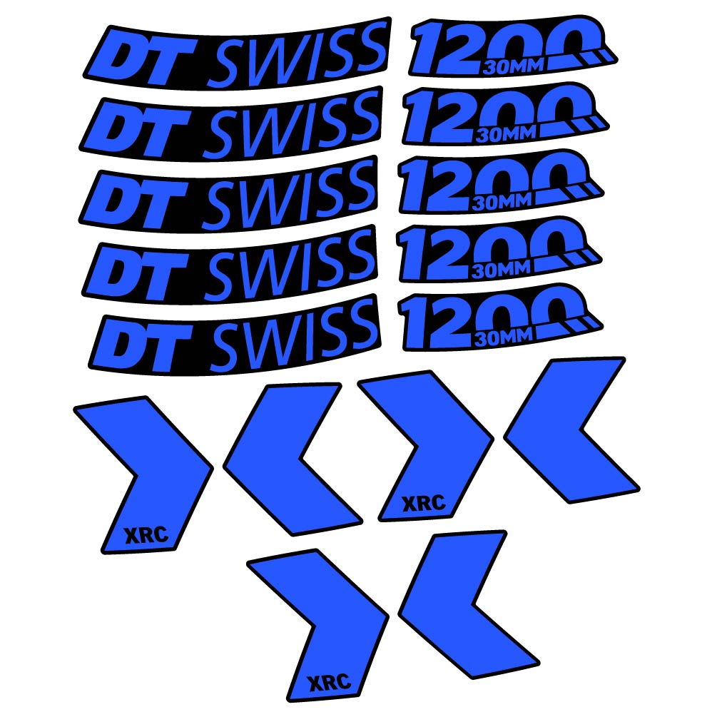Stickers DT Swiss XRC 1200 30mm compatibles Autocollants roues VTT 29"