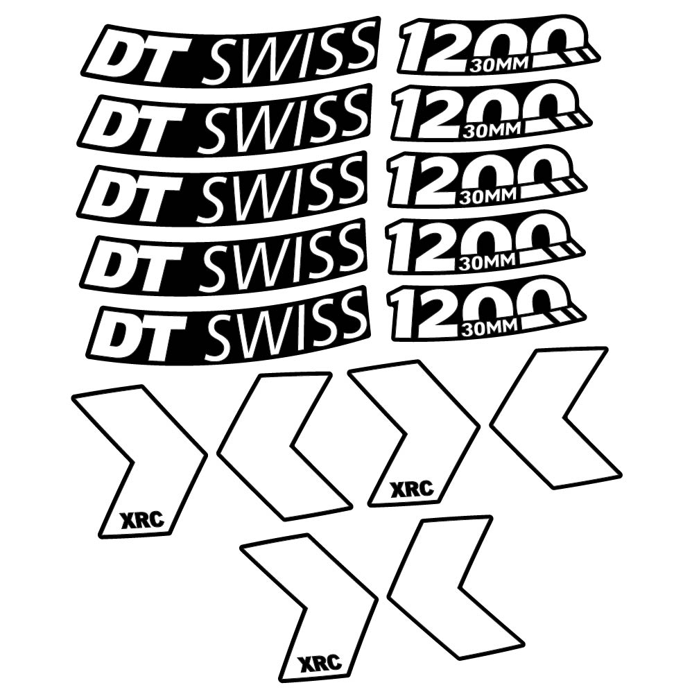 Stickers DT Swiss XRC 1200 30mm compatibles Autocollants roues VTT 29"