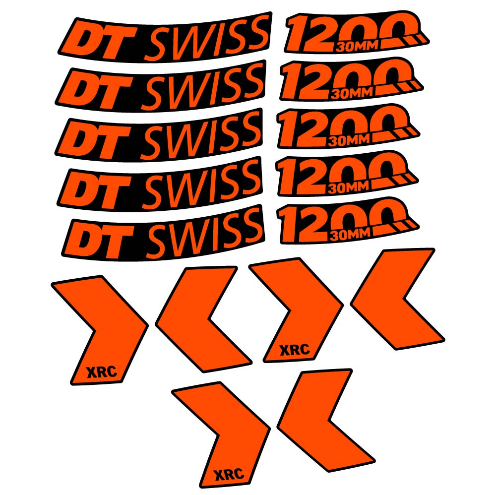 Stickers DT Swiss XRC 1200 30mm compatibles Autocollants roues VTT 29"