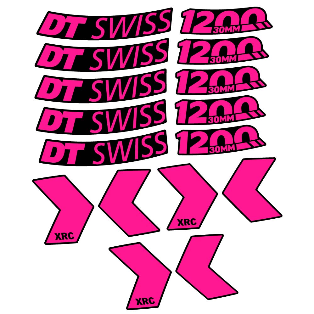 Stickers DT Swiss XRC 1200 30mm compatibles Autocollants roues VTT 29"