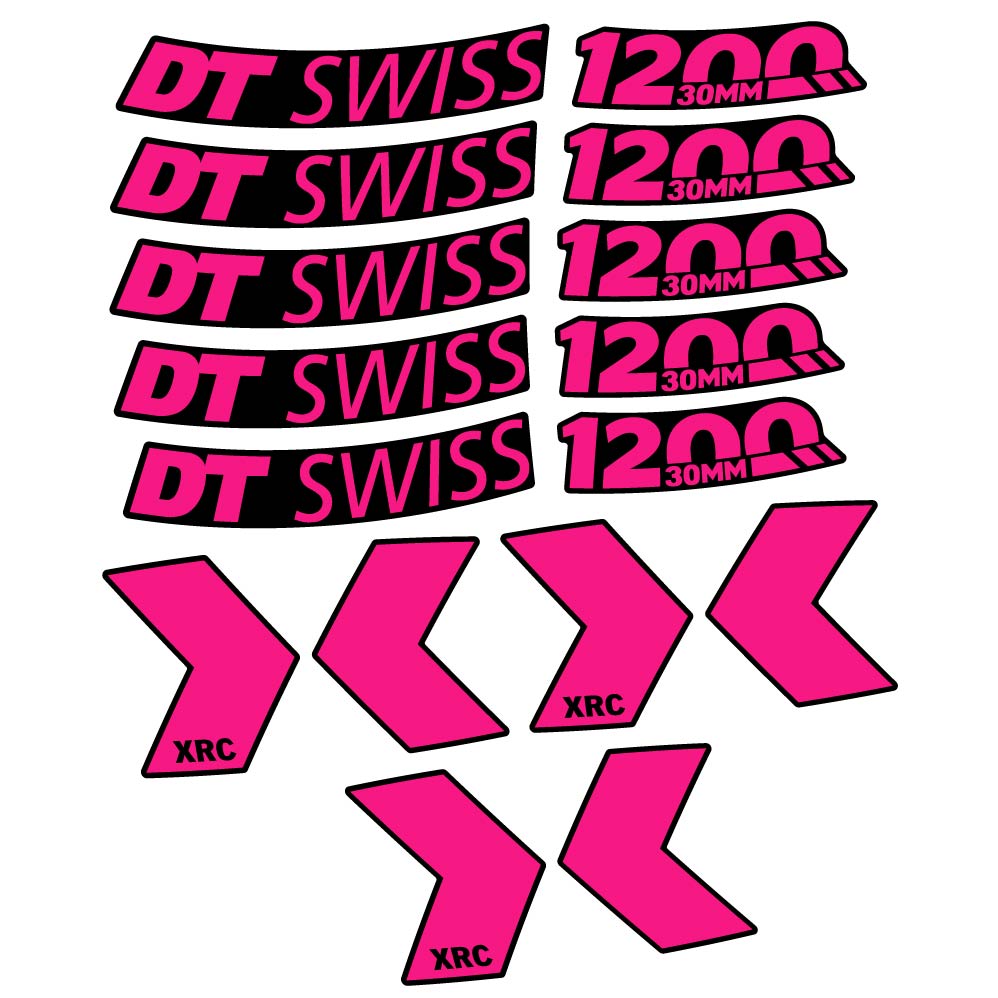 Stickers DT Swiss XRC 1200 30mm compatibles Autocollants roues VTT 29"