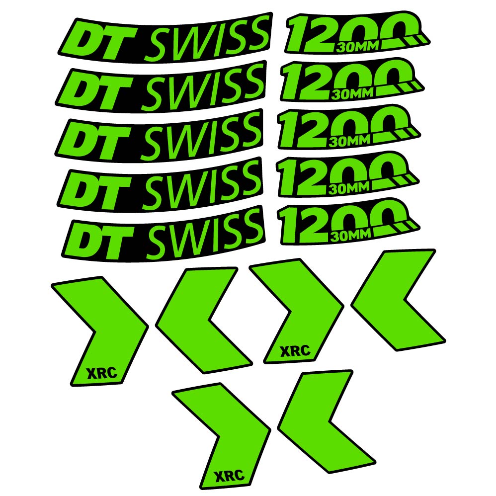 Stickers DT Swiss XRC 1200 30mm compatibles Autocollants roues VTT 29"