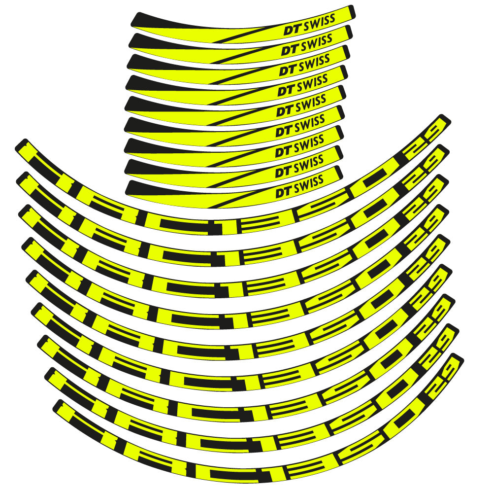 Stickers DT Swiss XCR 1350 compatibles - Autocollants roue vélo VTT