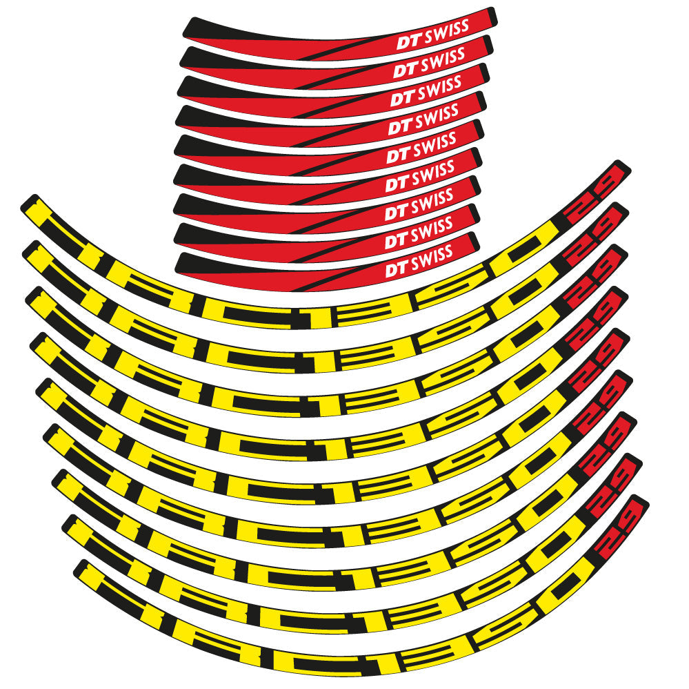 Stickers DT Swiss XCR 1350 compatibles - Autocollants roue vélo VTT