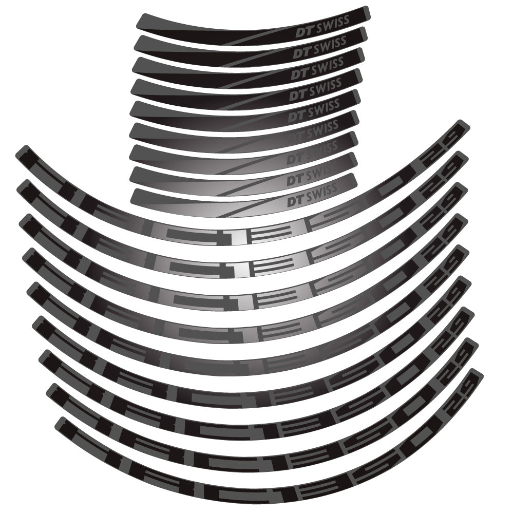 Stickers DT Swiss XCR 1350 compatibles - Autocollants roue vélo VTT
