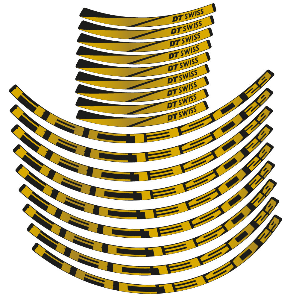 Stickers DT Swiss XCR 1350 compatibles - Autocollants roue vélo VTT