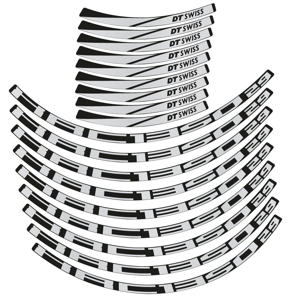 Stickers DT Swiss XCR 1350 compatibles - Autocollants roue vélo VTT