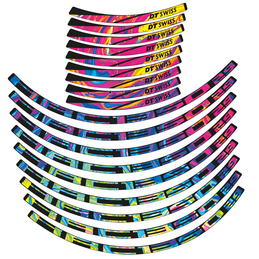 Stickers DT Swiss XCR 1350 compatibles Autocollants roues VTT 29"