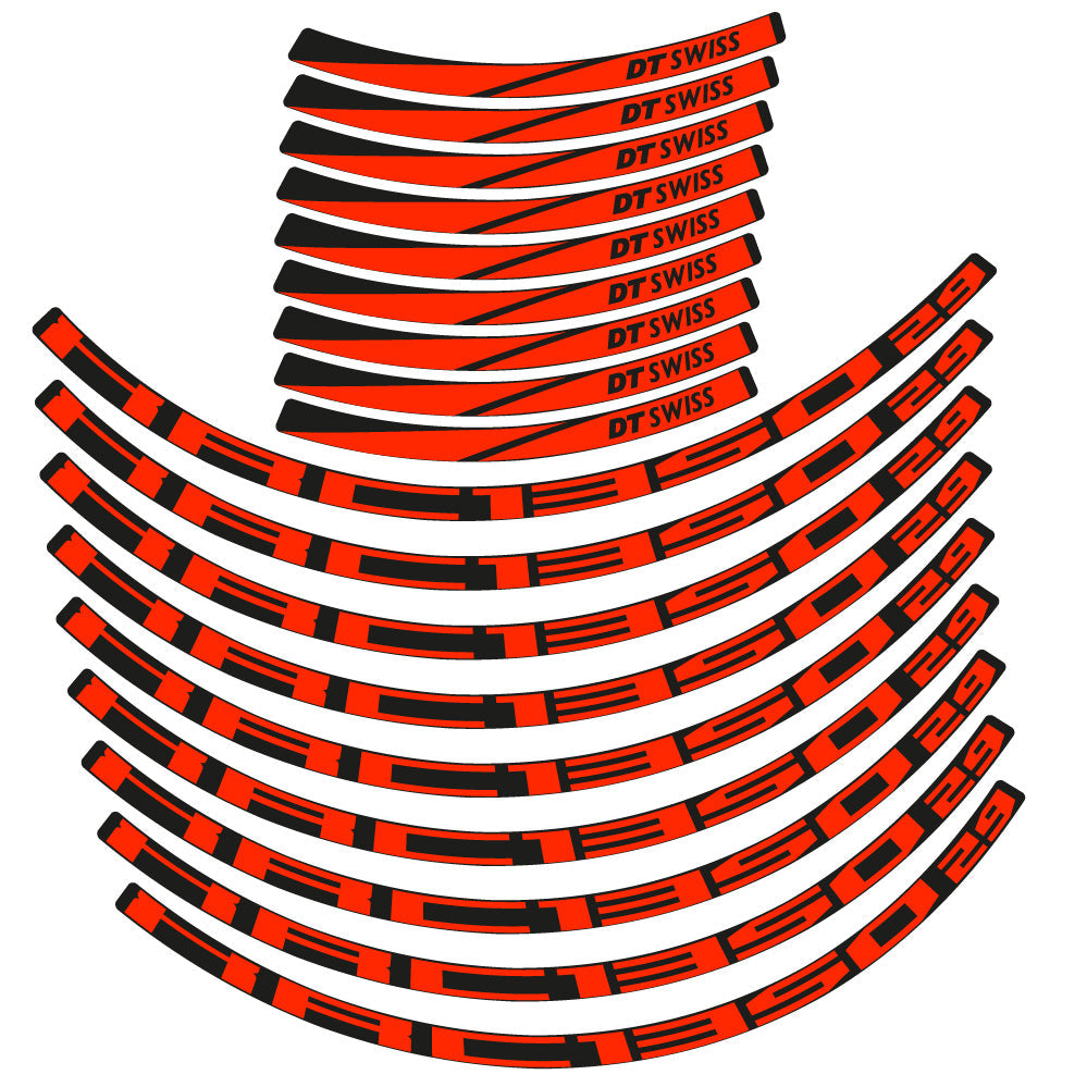 Stickers DT Swiss XCR 1350 compatibles - Autocollants roue vélo VTT