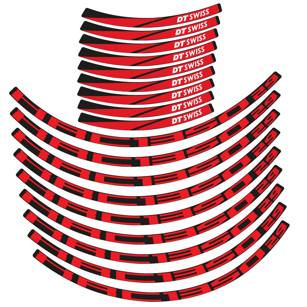 Stickers DT Swiss XCR 1350 compatibles - Autocollants roue vélo VTT