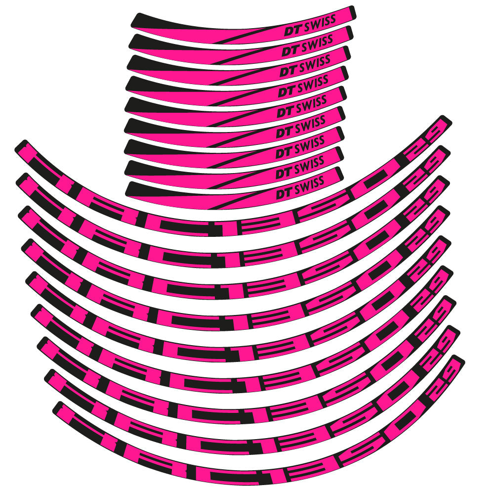 Stickers DT Swiss XCR 1350 compatibles - Autocollants roue vélo VTT