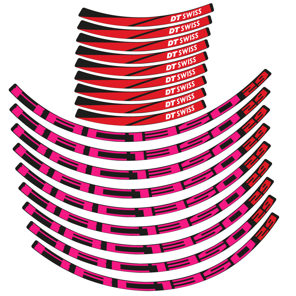 Stickers DT Swiss XCR 1350 compatibles Autocollants roues VTT 29"