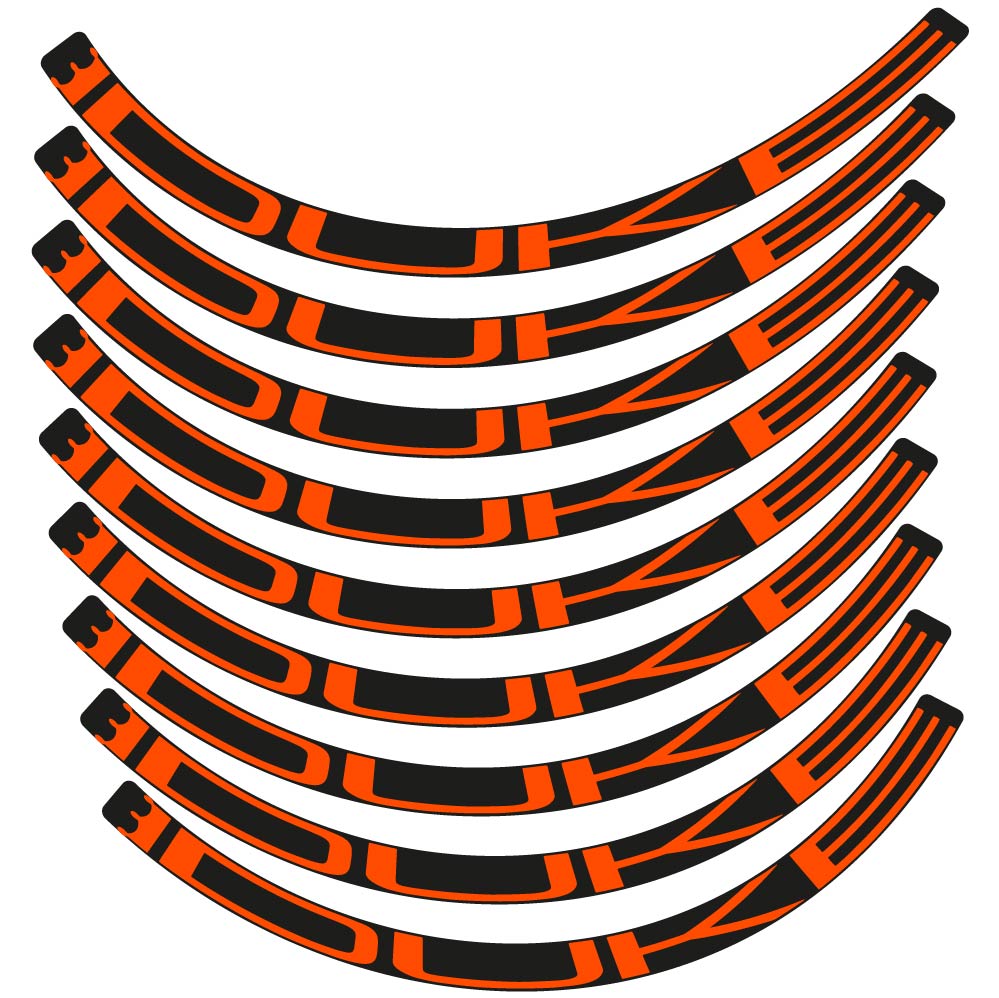 Stickers Duke compatibles - Autocollants roue vélo VTT