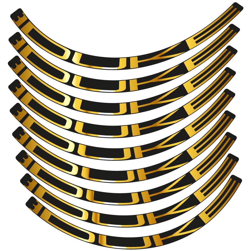 Stickers Duke compatibles - Autocollants roue vélo VTT