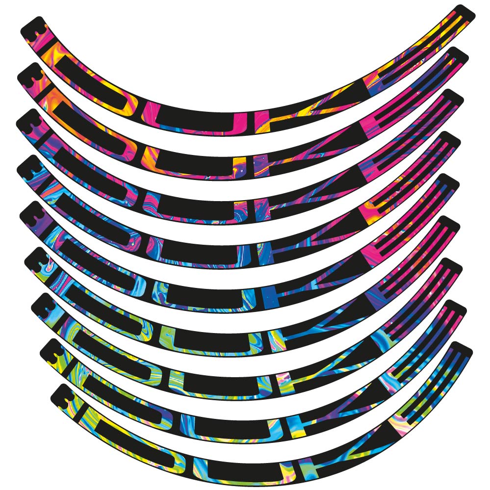 Stickers Duke compatibles - Autocollants roue vélo VTT