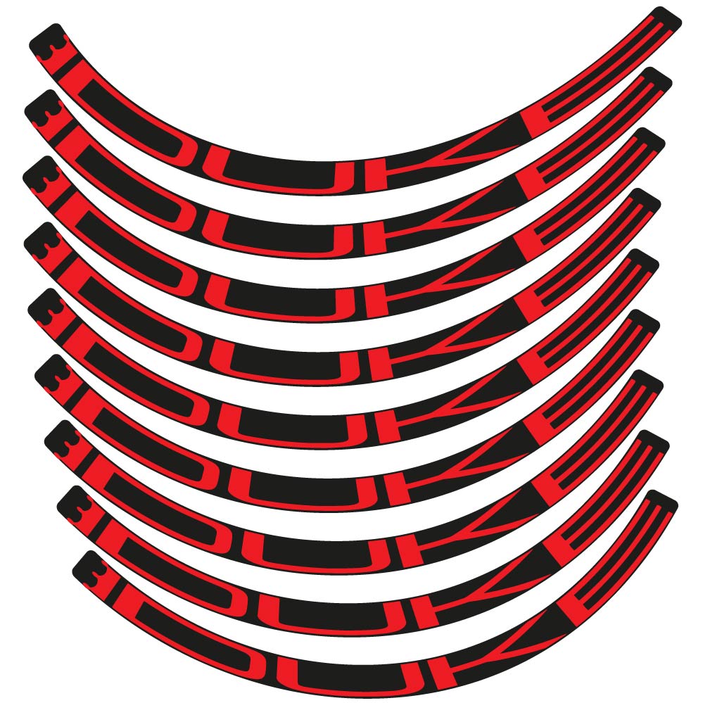 Stickers Duke compatibles - Autocollants roue vélo VTT