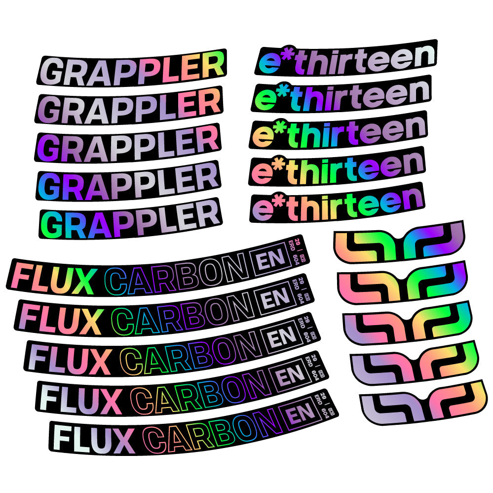 Stickers EThirteen Grappler Flux compatibles Autocollants roues VTT 29"