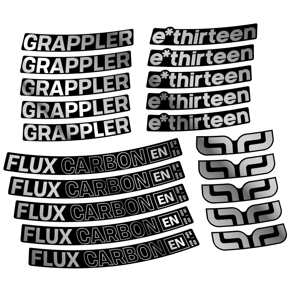 Stickers EThirteen Grappler Flux compatibles Autocollants roues VTT 29"