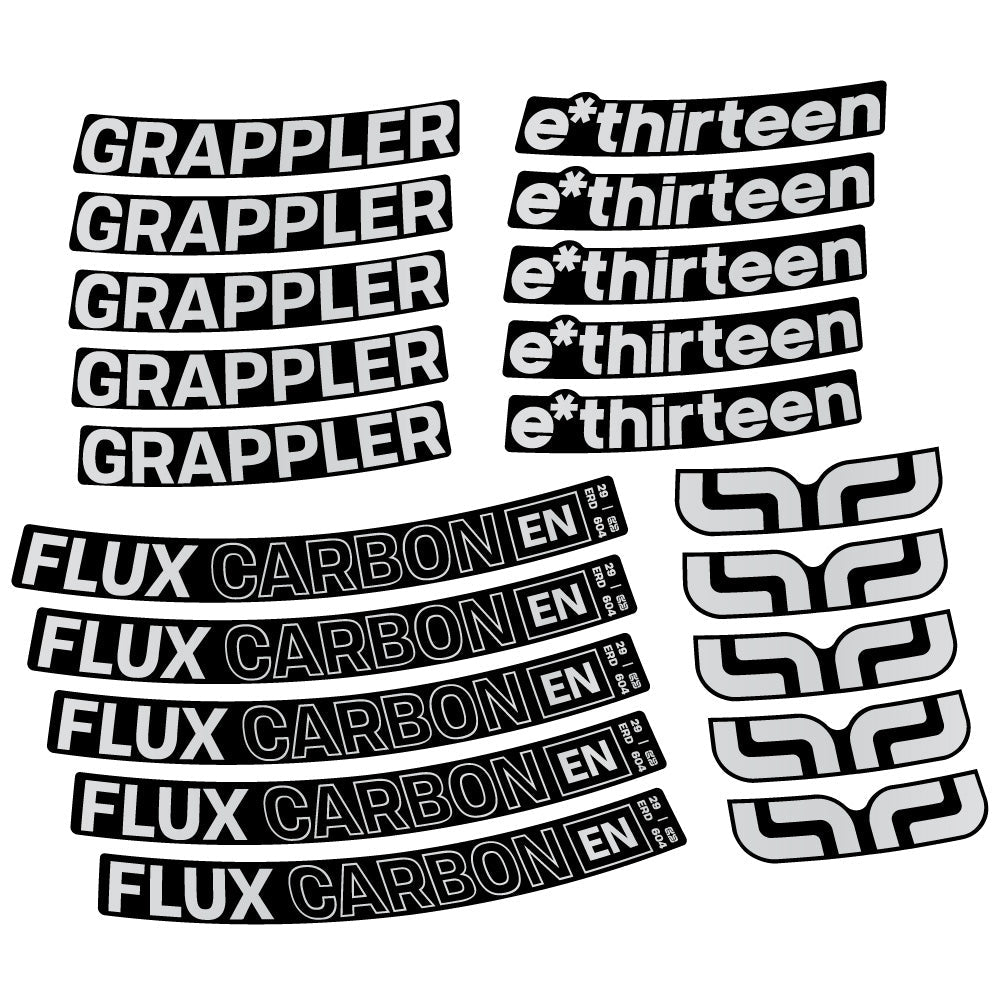 Stickers EThirteen Grappler Flux compatibles Autocollants roues VTT 29"