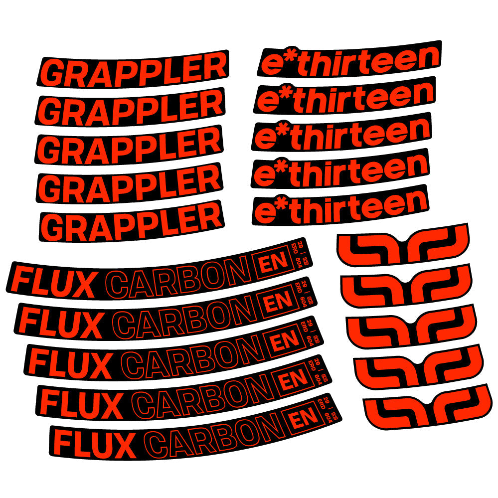 Stickers EThirteen Grappler Flux compatibles Autocollants roues VTT 29"