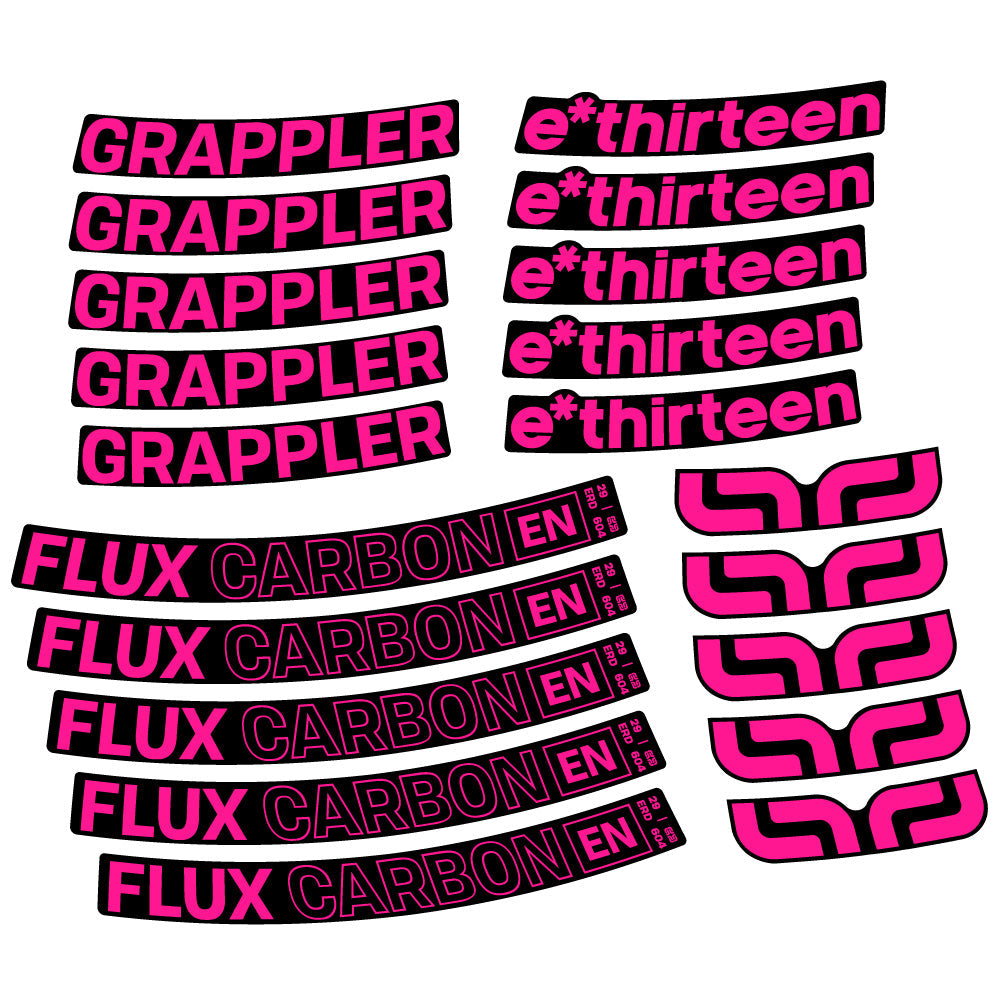 Stickers EThirteen Grappler Flux compatibles Autocollants roues VTT 29"