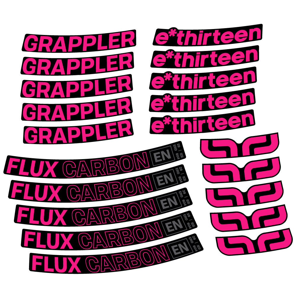 Stickers EThirteen Grappler Flux compatibles Autocollants roues VTT 29"