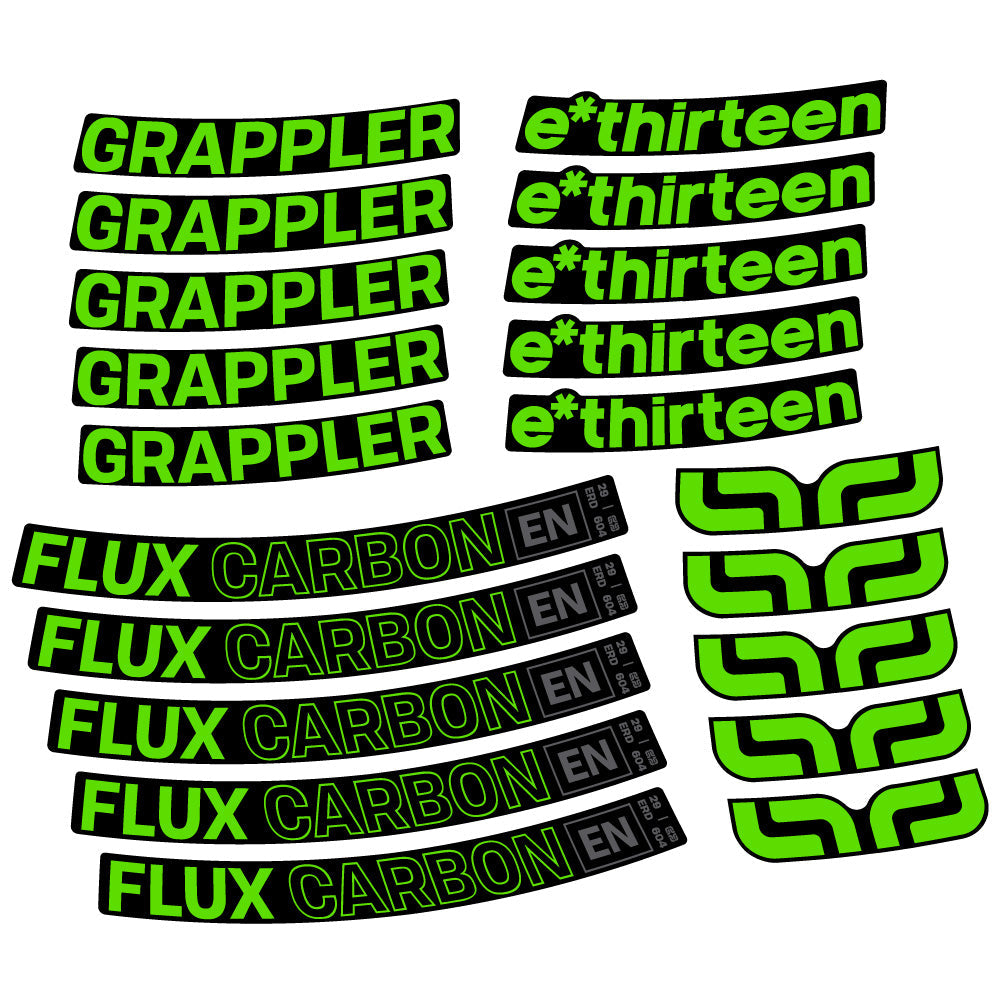 Stickers EThirteen Grappler Flux compatibles Autocollants roues VTT 29"