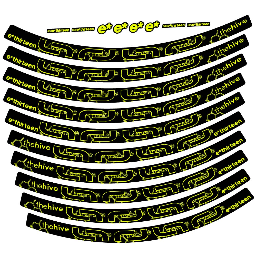 Stickers eThirteen TRS compatibles Autocollants roues VTT 29"