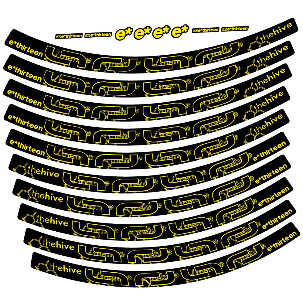 Stickers eThirteen TRS compatibles Autocollants roues VTT 29"