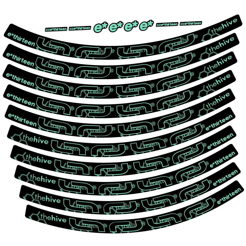 Stickers eThirteen TRS compatibles Autocollants roues VTT 29"