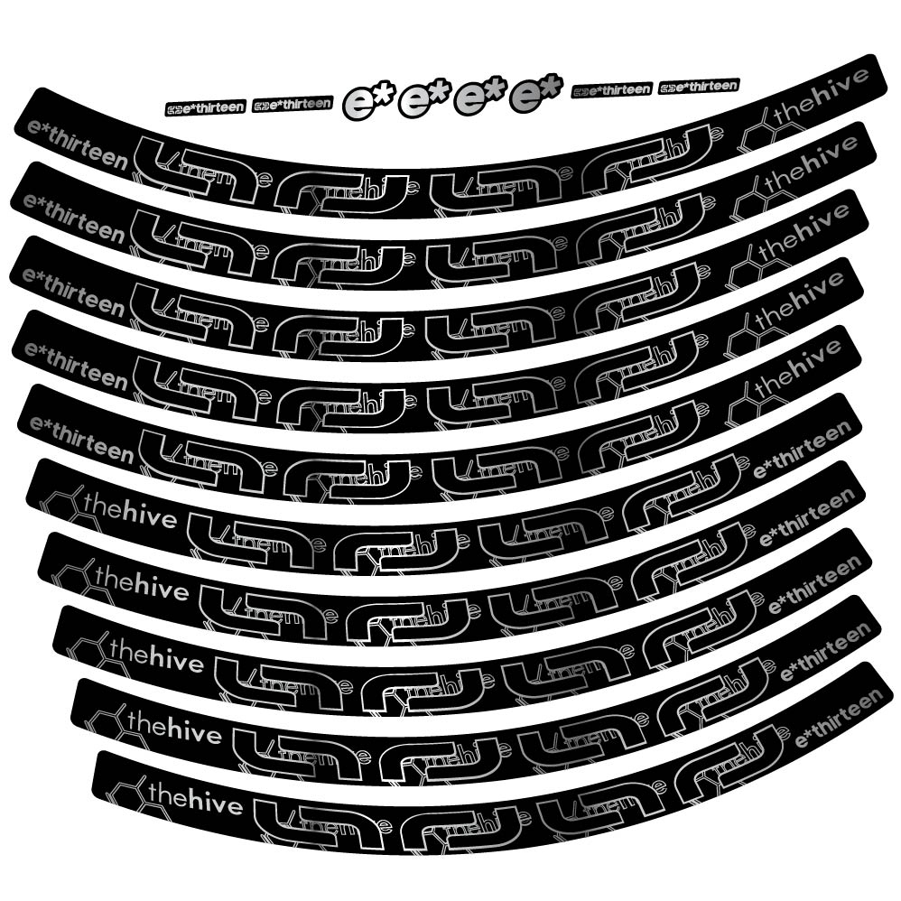 Stickers eThirteen TRS compatibles Autocollants roues VTT 29"