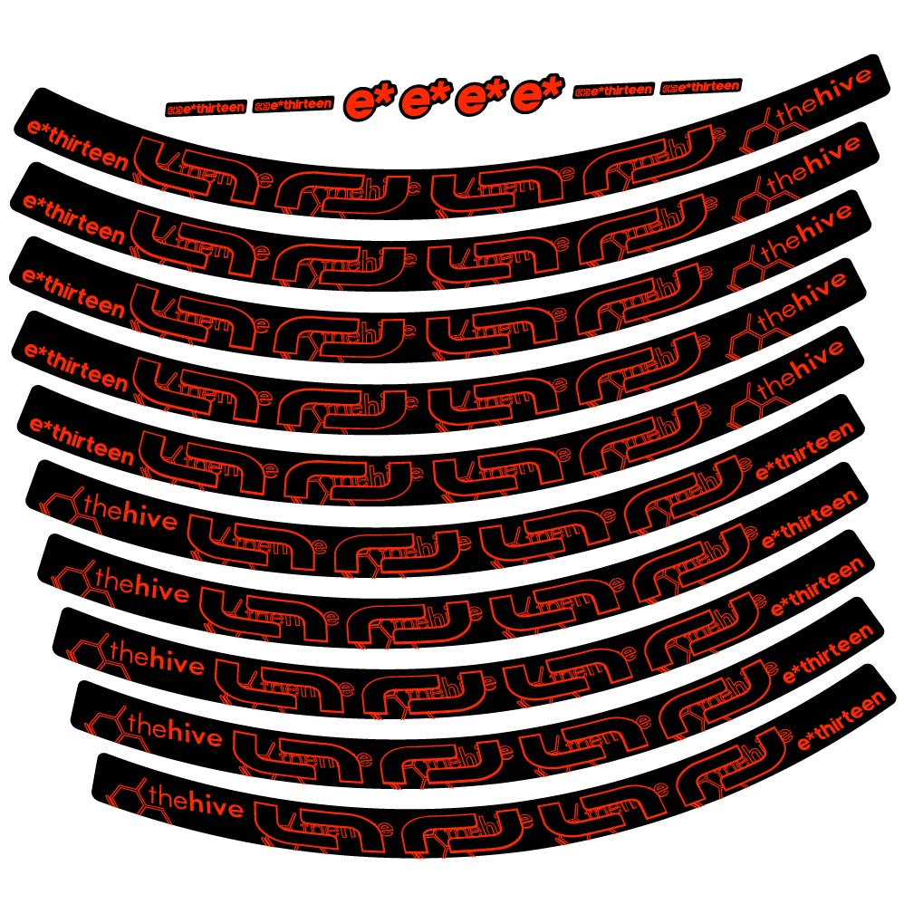 Stickers eThirteen TRS compatibles Autocollants roues VTT 29"